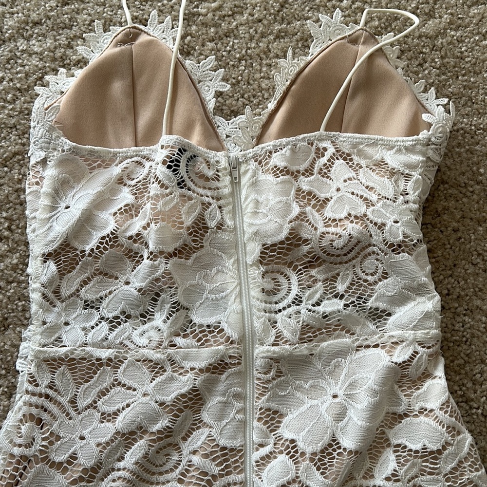 Windsor White Lace Dress - Gem